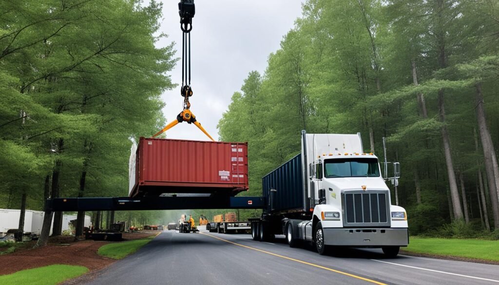 shipping container delivery and transportation shipping container delivery and transportation