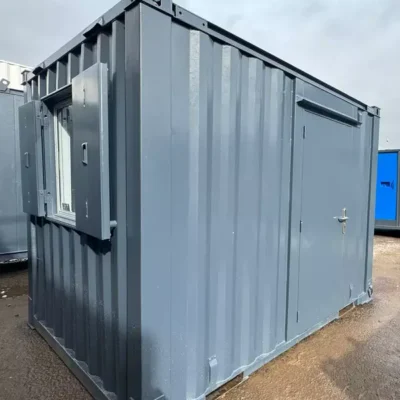 10x8 ft Shipping Container Office | Portable Building | Anti-Vandal Building