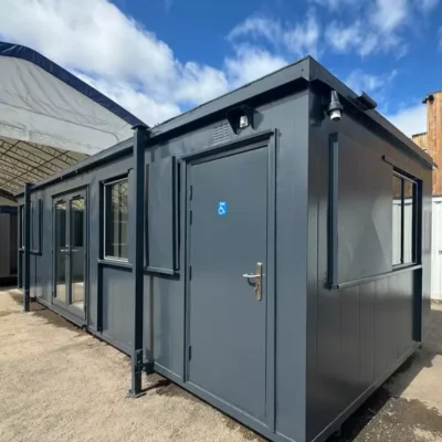 32ft Custom Office Cabin / Canteen | Access Toilet | Portable Building