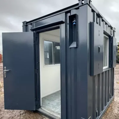 7x7ft Shipping Container Office | Portable Building | Anti-Vandal Building