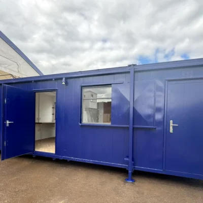 Custom 32x10 ft Cabin  Office + Canteen + 1+1 WC  Wash Rooms  Anti-Vandal