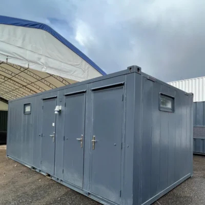 Toilet Block + Shower 24 x 9 Ft | 4 + 1 Toilet | Separate Shower Room | Portable Building